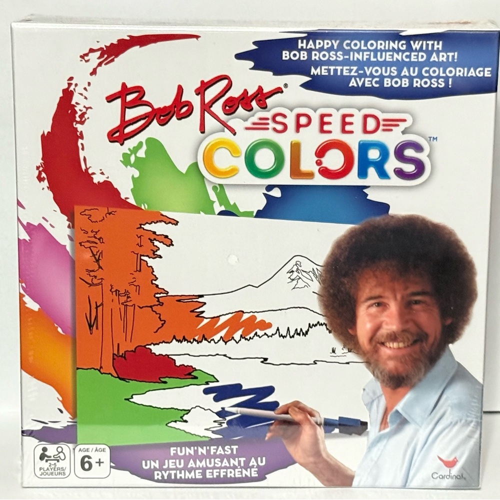 Bob Ross Speed Colors Game - Multicolor Brand New and Sealed
